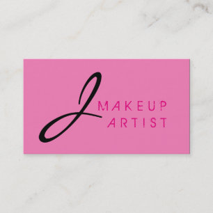 Bakgrund till Monogram Makeup Artist Rosa Visitkort