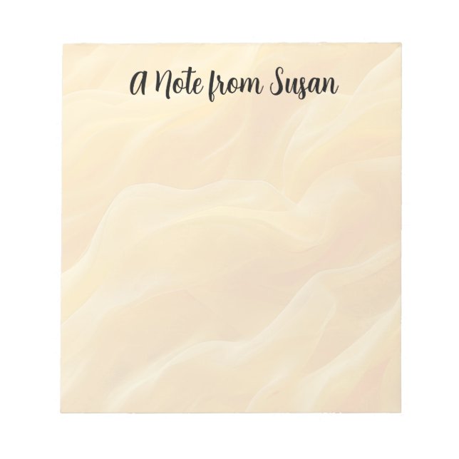 Bakgrund till oskarp Gult Abstrakt Anteckningsblock (Framsida)