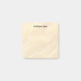 Bakgrund till oskarp Gult Abstrakt Post-it Block