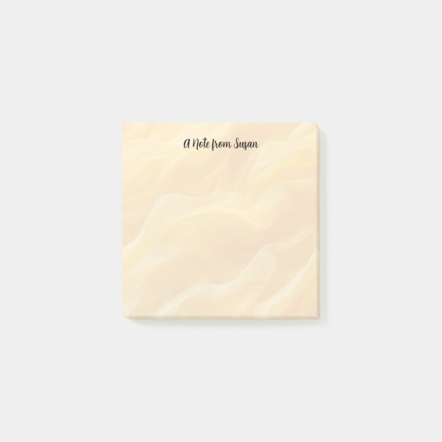 Bakgrund till oskarp Gult Abstrakt Post-it Block (Framsida)