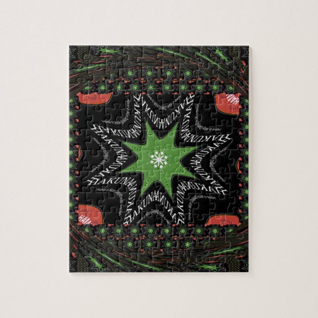 Bakgrund till pipande stjärnor pussel (Vertikal)