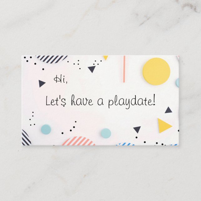 Bakgrund till rand i cirklar med kopieringsutrymme visitkort (Framsida)