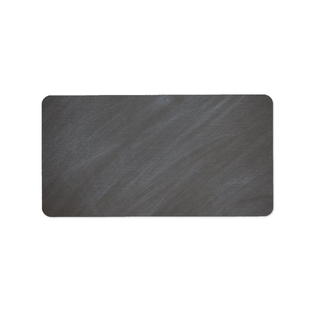 Bakgrund till svart tryckbräda, Stil, svart Adressetikett (Framsidan)