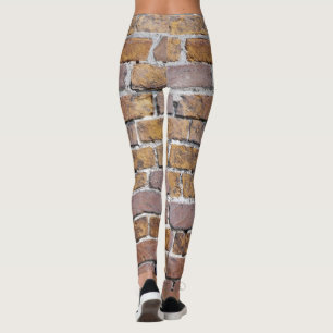 Bakgrund till tegelstenar leggings
