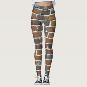 Bakgrund till tegelstenar leggings
