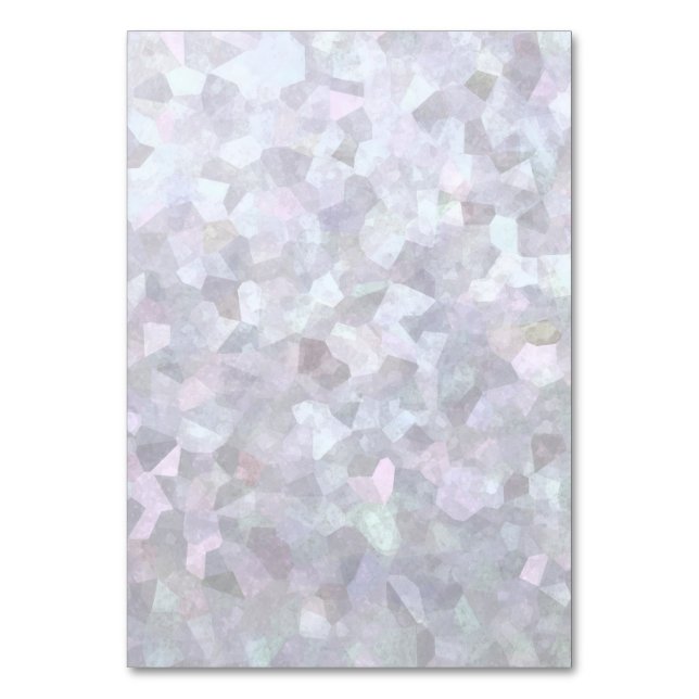 Bakgrund - Vit pärla Bordsnummer (Framsidan)