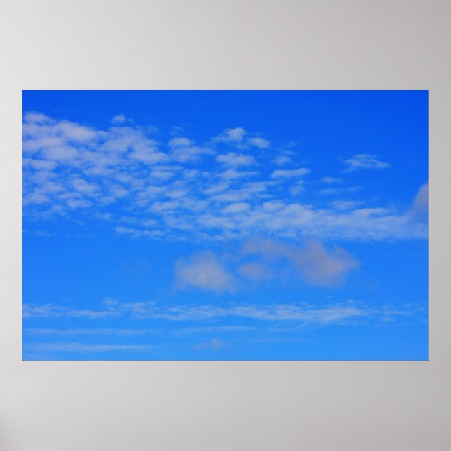 Bakgrunden till blå himmel. poster (Framsidan)
