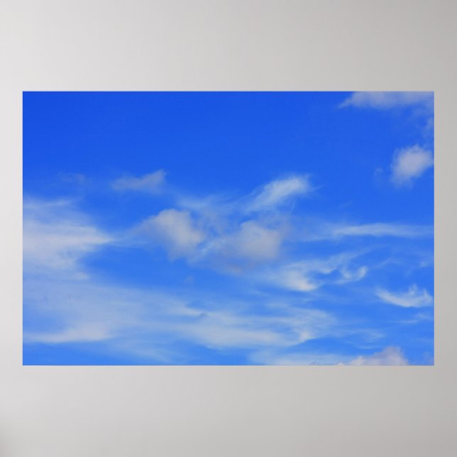 Bakgrunden till blå himmel. poster (Framsidan)