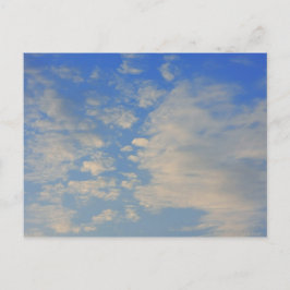 Bakgrunden till blå himmel. vykort