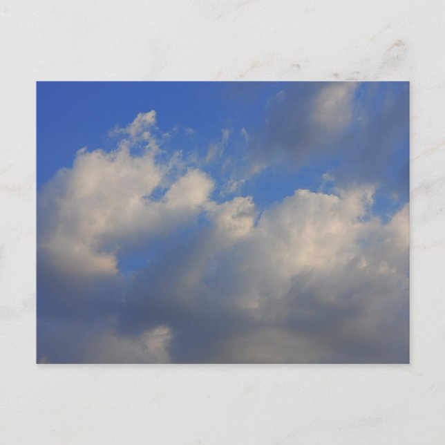 Bakgrunden till blå himmel. vykort (Framsida)