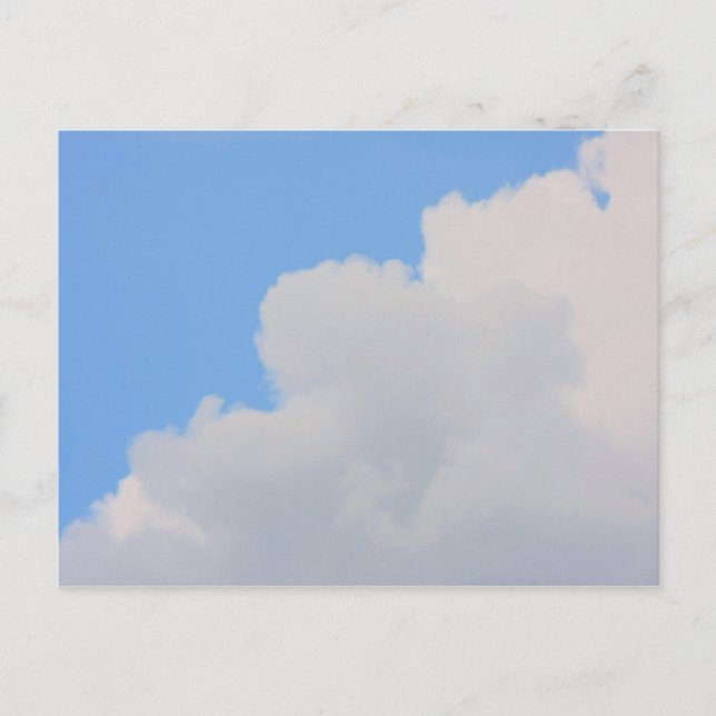 Bakgrunden till blå himmel. vykort (Framsida)