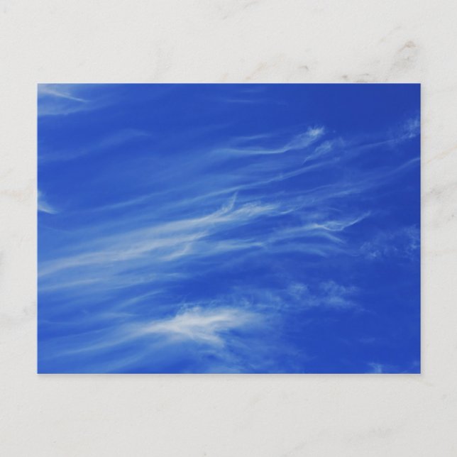 Bakgrunden till blå himmel. vykort (Framsida)