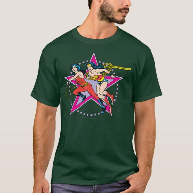  bakgrunden till Woman Star Tee (Framsida)