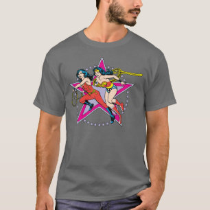 bakgrunden till Woman Star Tee Shirt