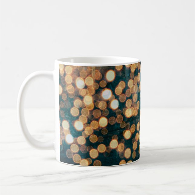 Bakgrundsabstrakt ljus, bakgrund, svart, oskärpa kaffemugg (Vänster)