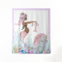 Bakgrundsbanderoller för etnisk Sjöjungfru för bab