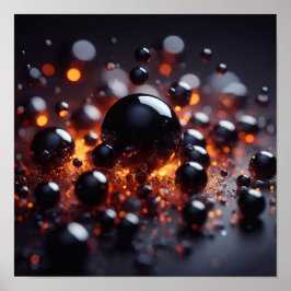 Bakgrundsbild av ljusglänsande svarta och guld poster