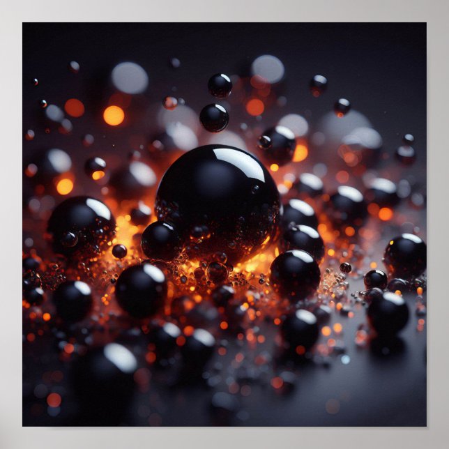 Bakgrundsbild av ljusglänsande svarta och guld poster (Framsidan)