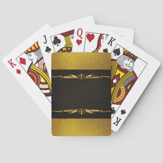 Bakgrundsbild Guld Ram Casinokort (Baksidan)