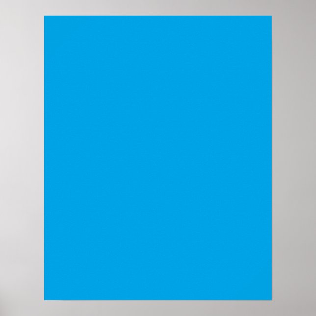 Bakgrundsdekaler för Himlar Blue Färg Poster (Framsidan)