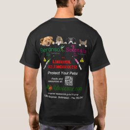 Bakgrundsdesign för B & S-mörk T Shirt