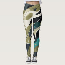 Bakgrundsdesign för Camouflage färg Leggings
