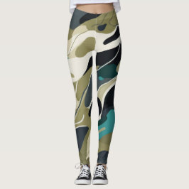 Bakgrundsdesign för Camouflage färg Leggings