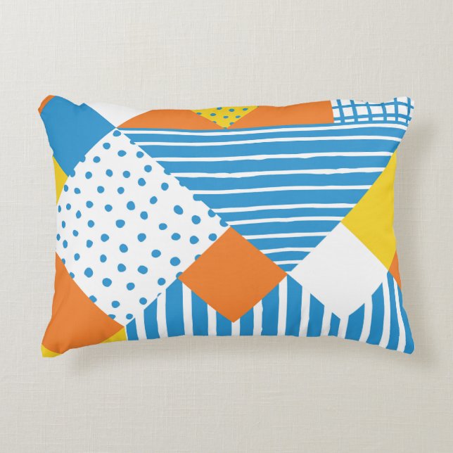 Bakgrundsdesign för geometrisk Vintage Abstrakt Prydnadskudde (Framsidan)