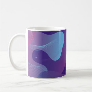 Bakgrundsdesign för övertoning i färg. Abstraktens Kaffemugg