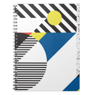 Bakgrundsdesign för Retro Modern Stil Anteckningsbok