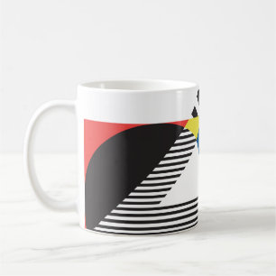 Bakgrundsdesign för Retro Modern Stil Kaffemugg