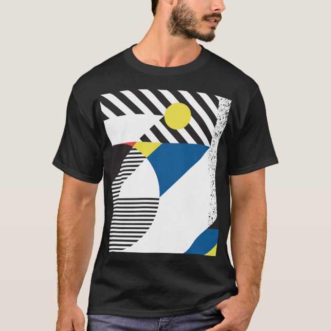 Bakgrundsdesign för Retro Modern Stil T Shirt (Framsida)