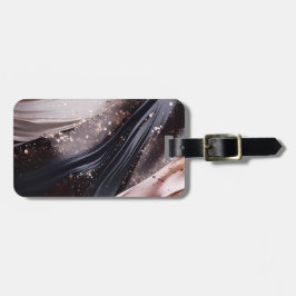 Bakgrundsdesign för Svarta och Ro Guld Bagagebricka