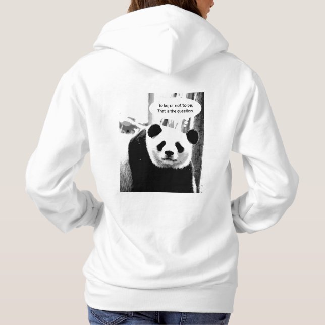 Bakgrundsdesign Hamlet Quote Panda Bear Womens T Shirt (Baksida)