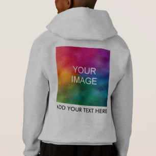 Bakgrundsdesign Lägg till textfoto hit barnfack T Shirt