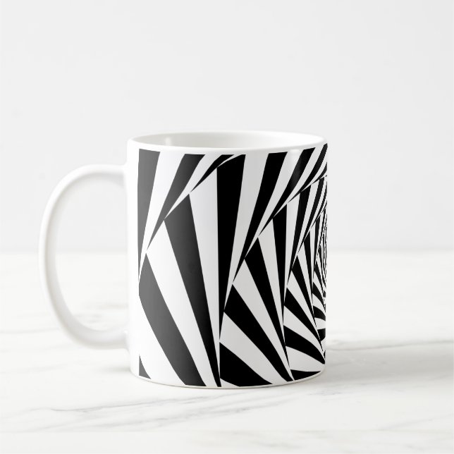 Bakgrundsdesign mönster spiral kaffemugg (Vänster)