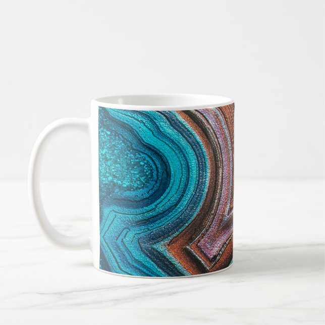 bakgrundsdesign royal färgad glazebakgrund,ab kaffemugg (Vänster)