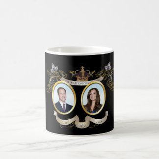 bakgrundsfärg för gör-det-själv för Will och Kate Kaffemugg