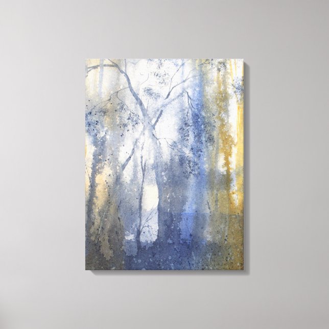 Bakgrundsfärg för Land-vattenpass Canvastryck (Framsida)