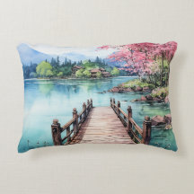 Bakgrundsfärg för persikor och Sjö