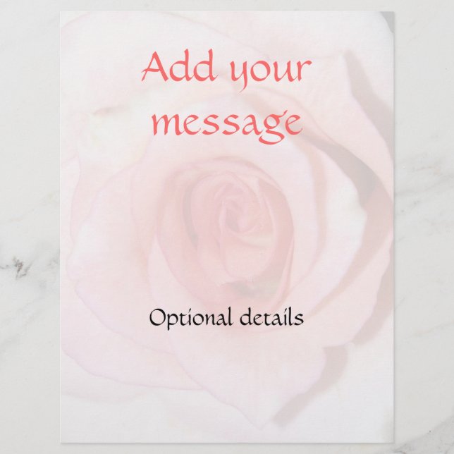 BakgrundsFlyer i ro Reklamblad (Framsidan)