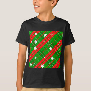 Bakgrundshuschristmas mönster tee