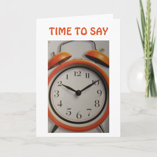 **BAKGRUNDSKORT** CLOCK "50 BIRTHDAY"-KORT KORT (Framsida)