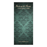 Bakgrundskort för Classy Teal Damask