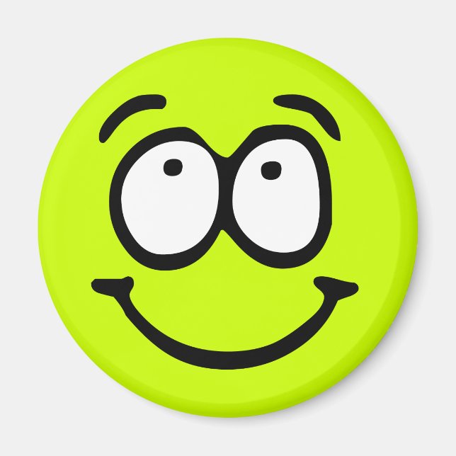 Bakgrundsmagnet för Anpassadet Emoticon Magnet (Framsidan)