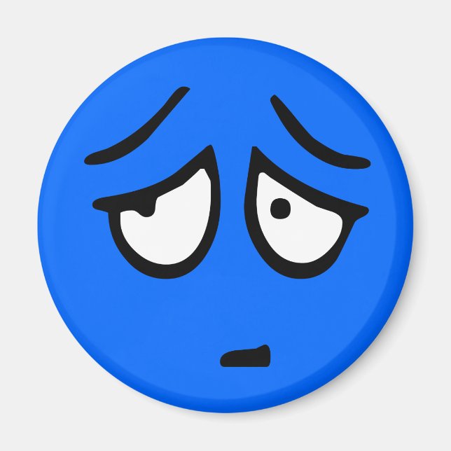 Bakgrundsmagnet för Anpassadet Emoticon Magnet (Framsidan)