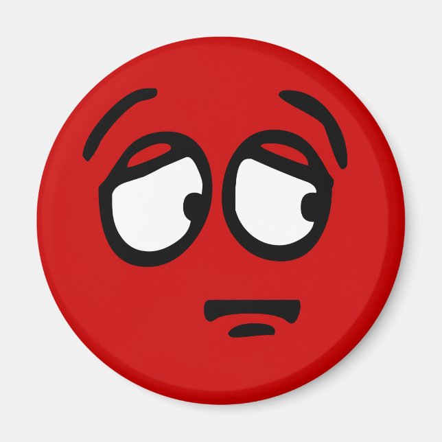 Bakgrundsmagnet för Anpassadet Emoticon Magnet (Framsidan)
