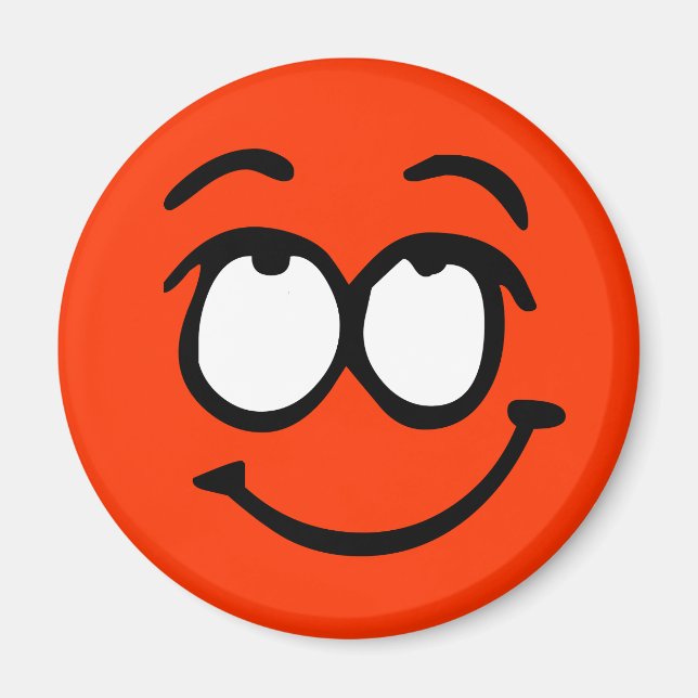Bakgrundsmagnet för Anpassadet Emoticon Magnet (Framsidan)