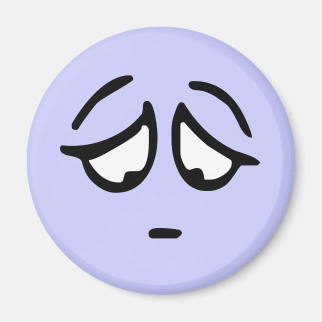Bakgrundsmagnet för Anpassadet Emoticon Magnet (Framsidan)