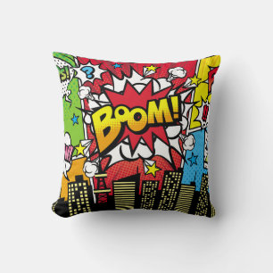 Bakgrundsmaterial med tecknad art stil spec kudde
